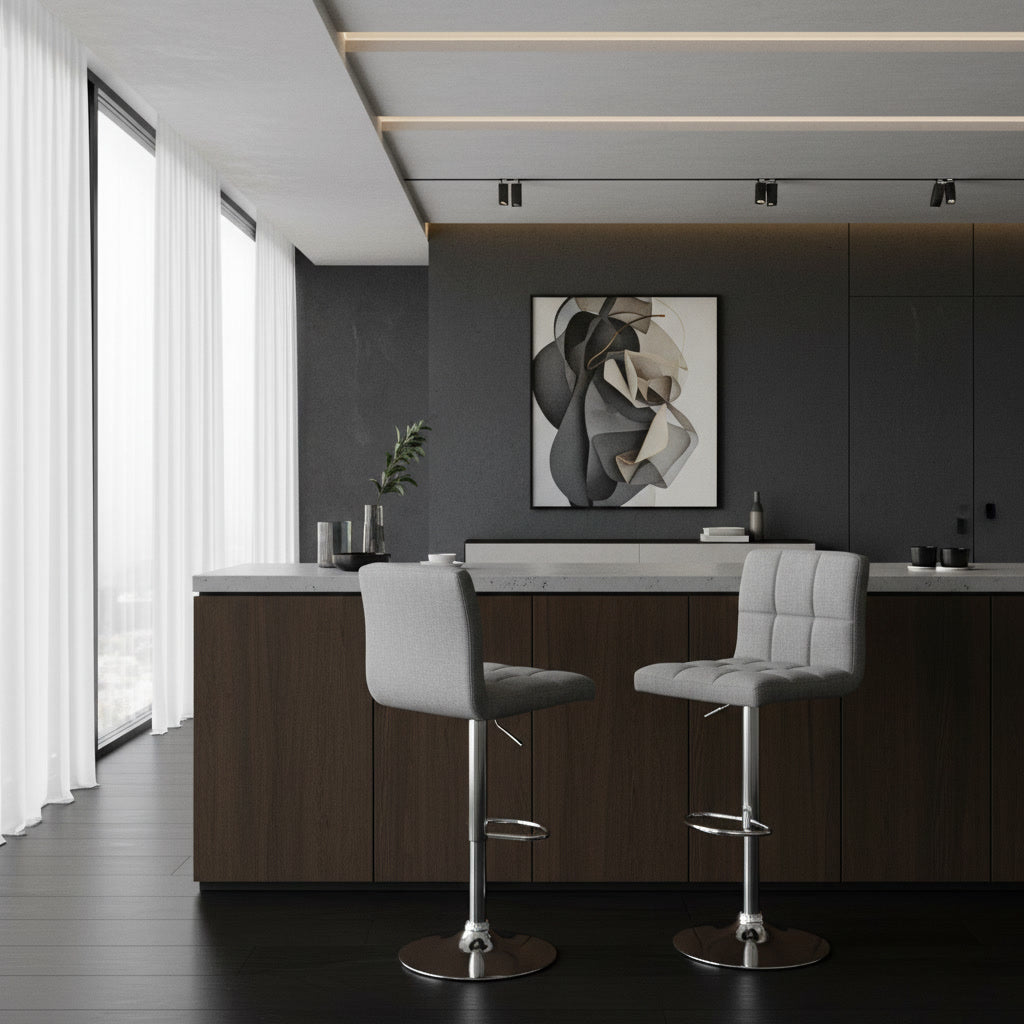 Tabourets de Bar en lin