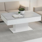 Table basse rectangulaire avec plateau coulissant 100 x 65 x 46,1 cm