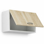 Meuble de cuisine avec hotte intégrée finition chêne 60 x 31 x 71,5 cm