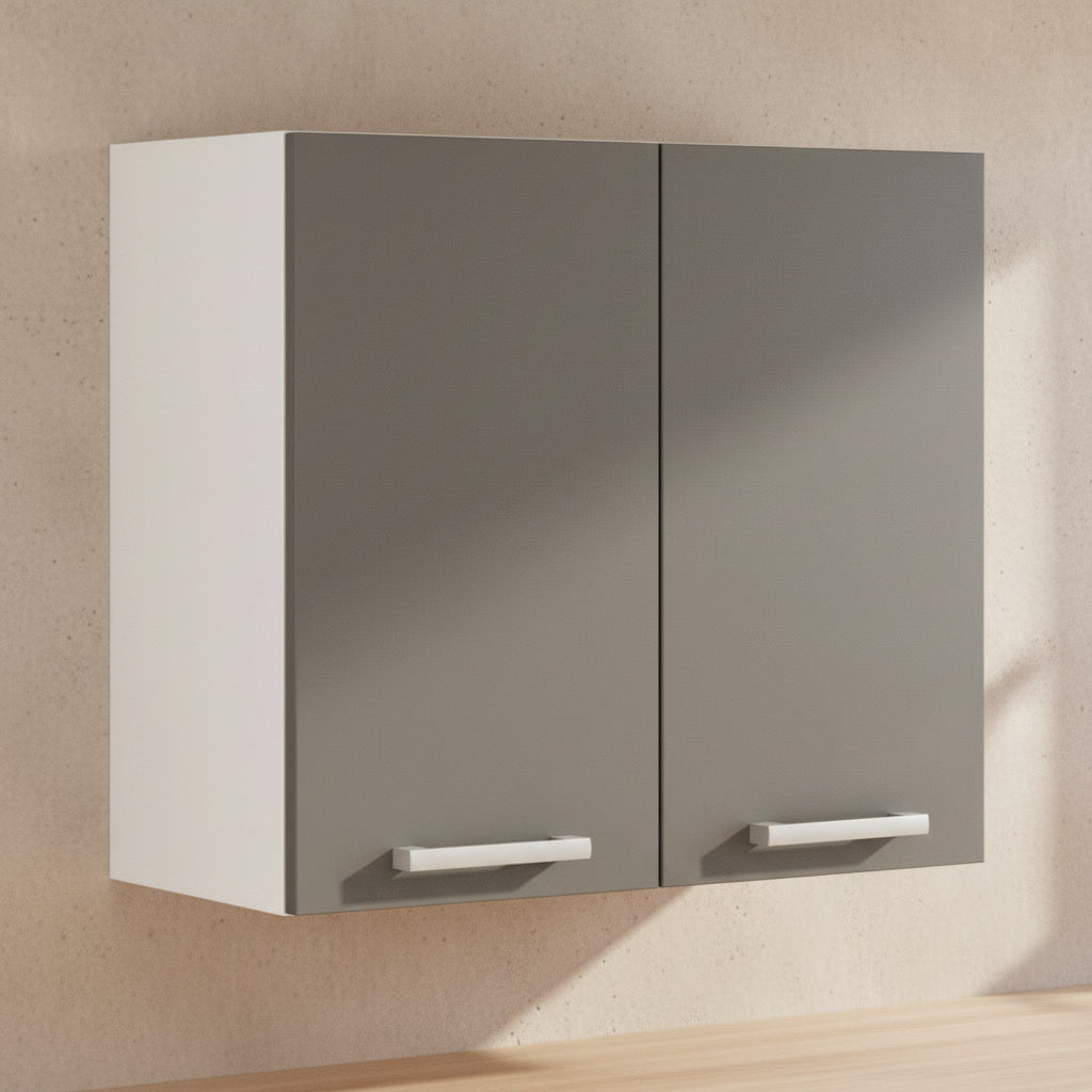 Meuble de cuisine haut gris – 2 portes