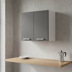 Meuble de cuisine haut gris – 2 portes