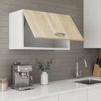 Meuble de cuisine avec hotte intégrée finition chêne 60 x 31 x 71,5 cm