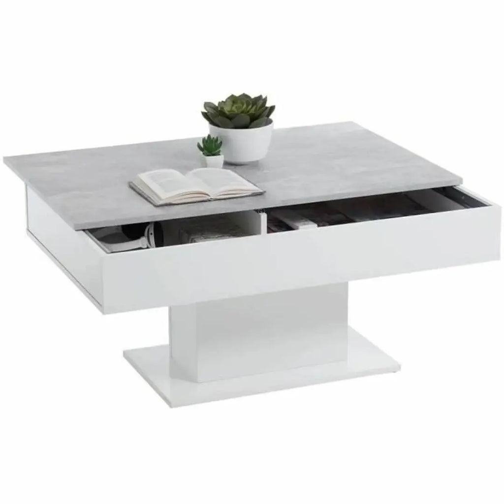 Table basse rectangulaire avec plateau coulissant 100 x 65 x 46,1 cm