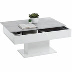Table basse rectangulaire avec plateau coulissant 100 x 65 x 46,1 cm